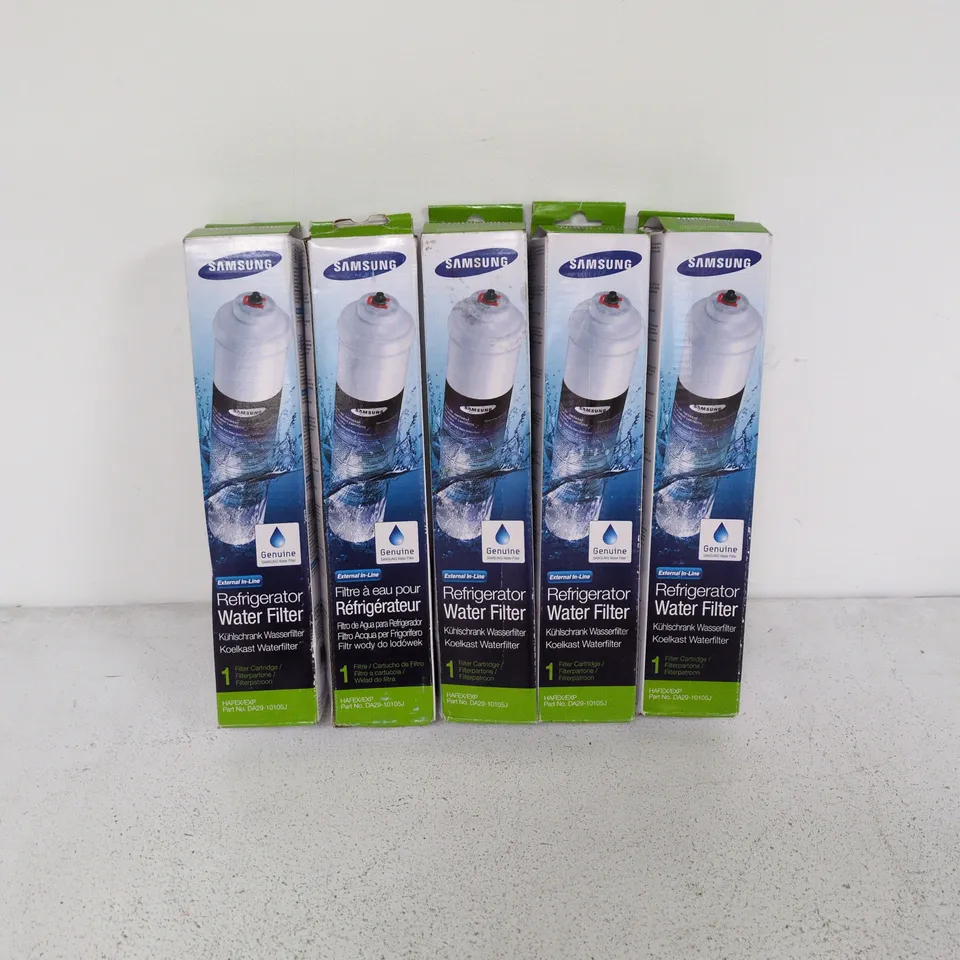 LOT OF 5 SAMSUNG EXTERNAL IN-LINE FRIDGE WATER FILTERS