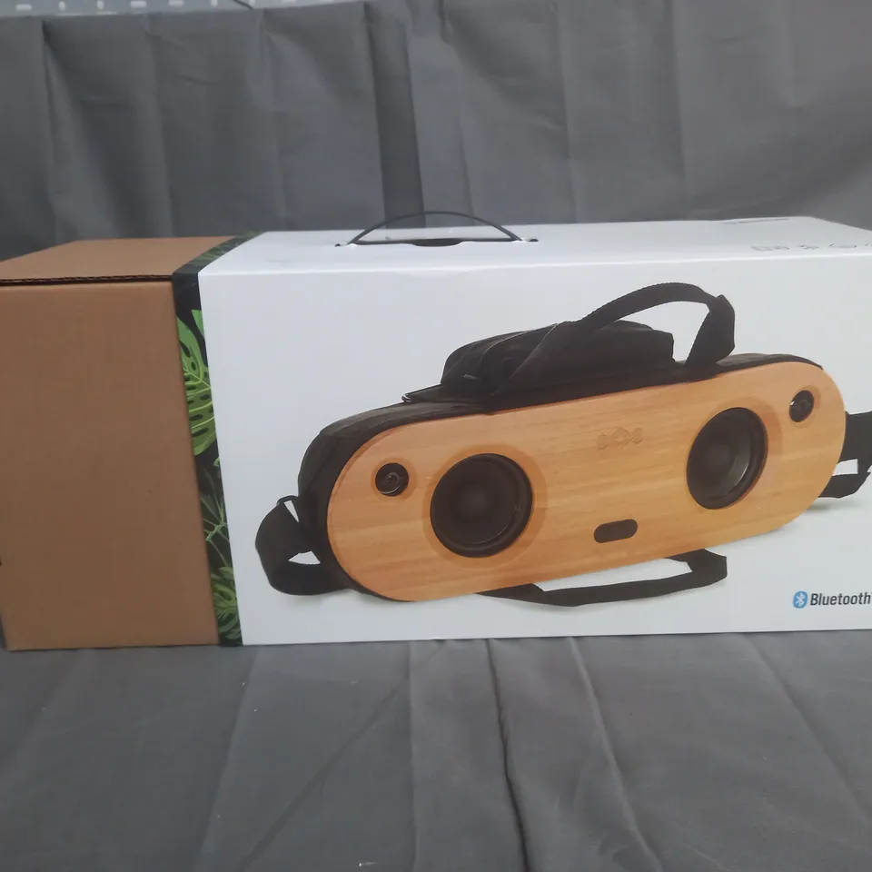 BOXED MARLEY BAG OF RIDDIM PORTABLE BLUETOOTH AUDIO SYSTEM