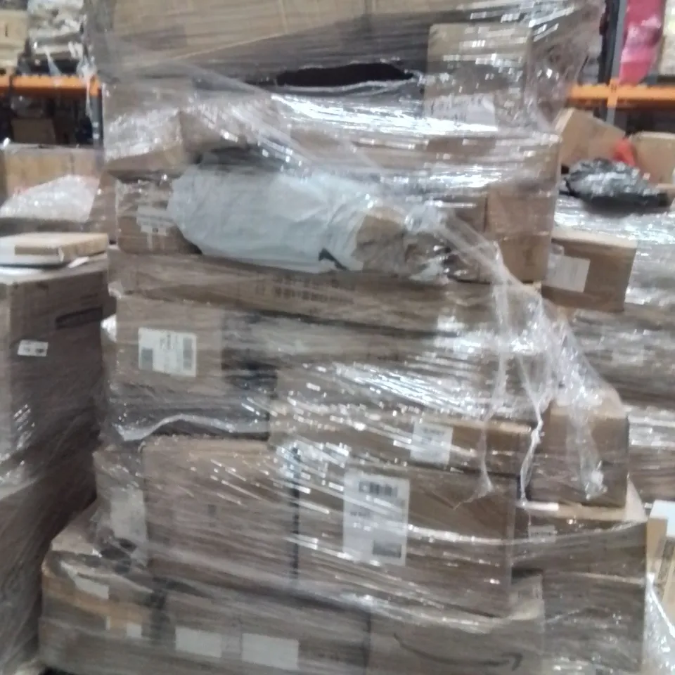 PALLET OF ASSORTED HOUSEHOLD GOODS AND PRODUCTS TO INCLUDE;DOG BOWLS,FOLDABLE CLOTHES DRYER,WALL SHELVES 