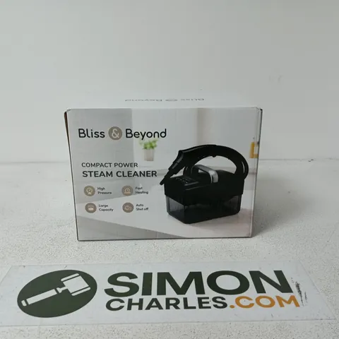 BLISS AND BEYOND COMPACT POWER STEAM CLEANER BOXED