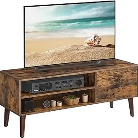 BOXED VASAGLE LOWBOARD, TV CABINET FOR TVS UP TO 55 INCHES, 120 CM LONG, VINTAGE BROWN