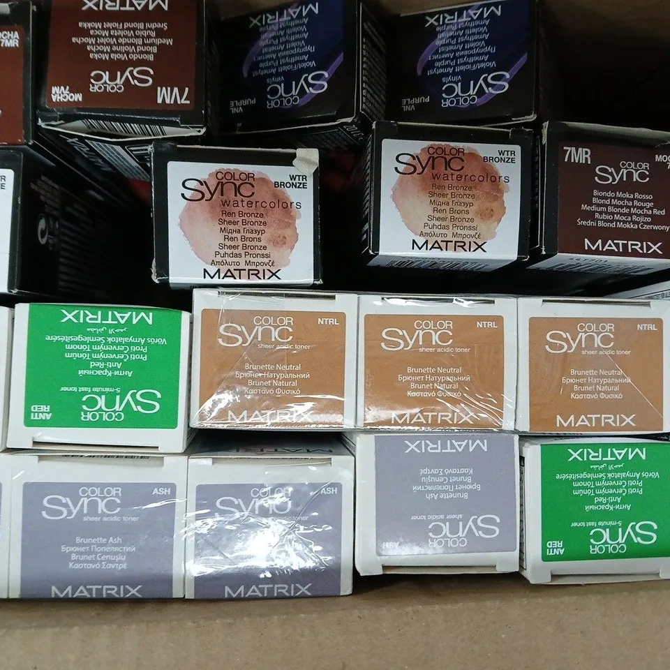 BOX OF APPROXIMATELY 20 ASSORTED MATRIX SO COLOUR SYNC PRODUCTS