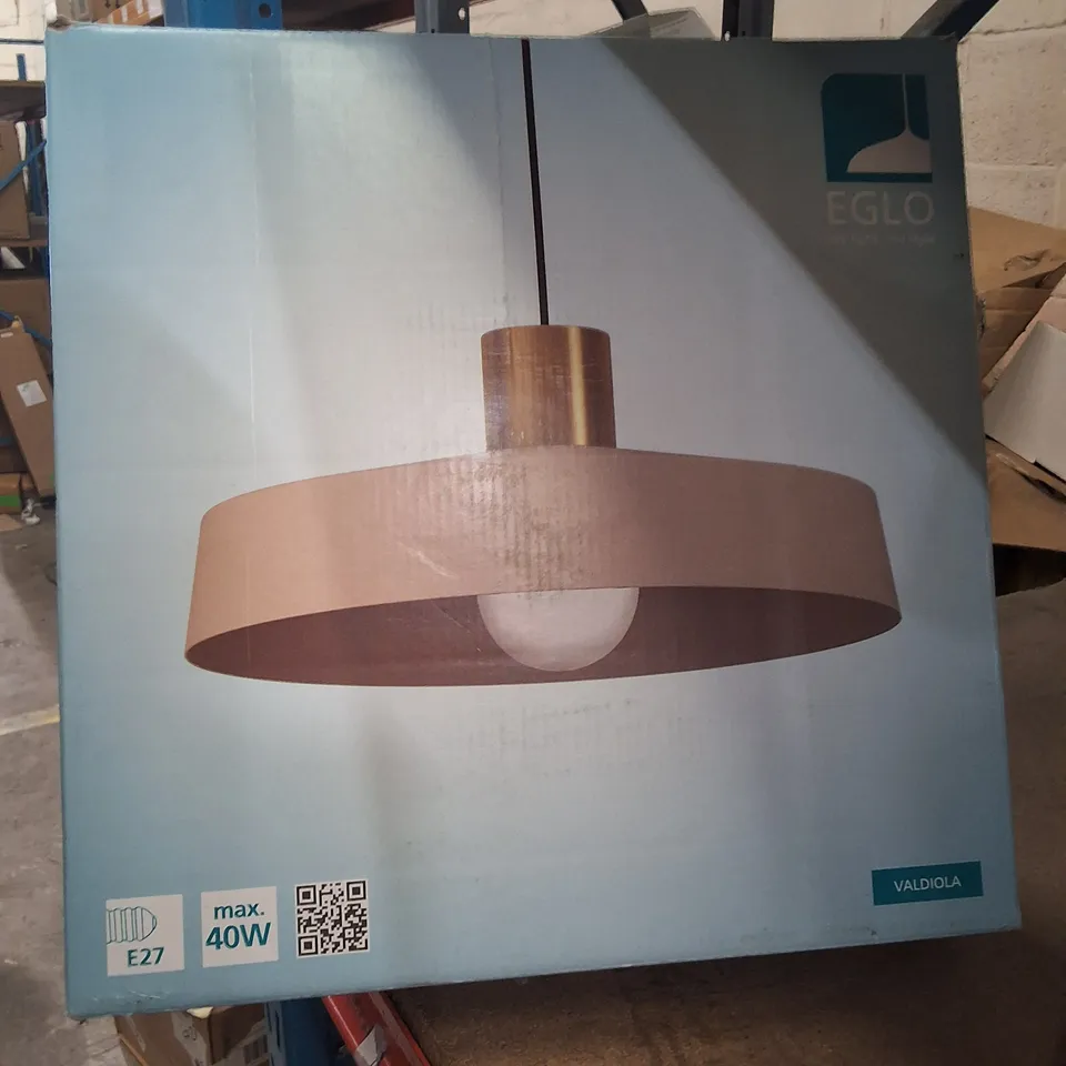 BOXED GLO VALDIOLA PENDANT LIGHT – CEILING LAMP, E27, 40W MAX,