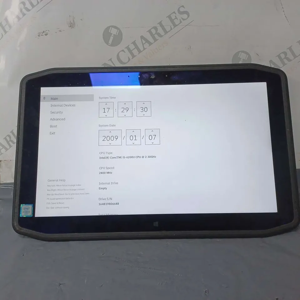 ZEBRA IX125R1 12 INCH I5-6200U 2.30GHZ