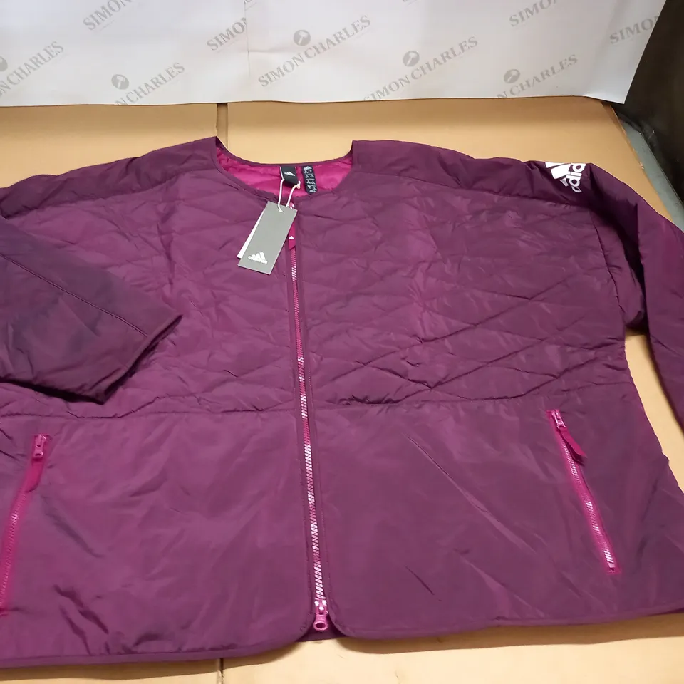 ADIDAS PADDED JACKET IN PURPLE - UK 3X 28/30
