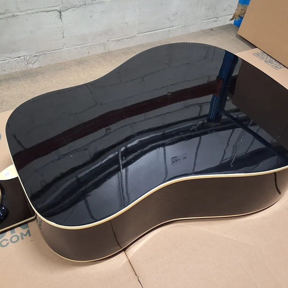 STAGG HANDMADE ACOUSTIC GUITAR SW203BK PACK 2 – BLACK