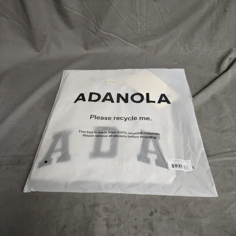 ADANOLA SHORT SLEEVE OVERSIZED TSHIRT IN LIGHT GREY MELANGE SIZE M