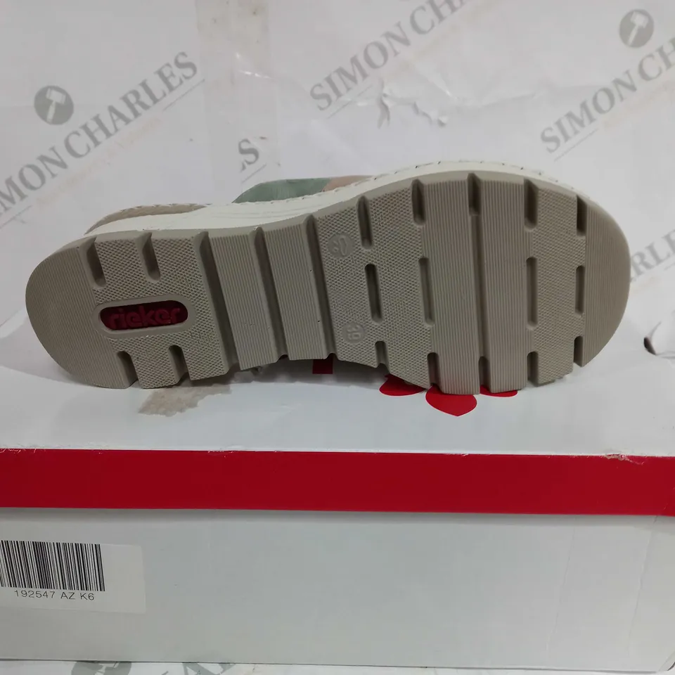 BOXED RIEKER ANTISWEAT SLIP ON SANDAL - SIZE 6