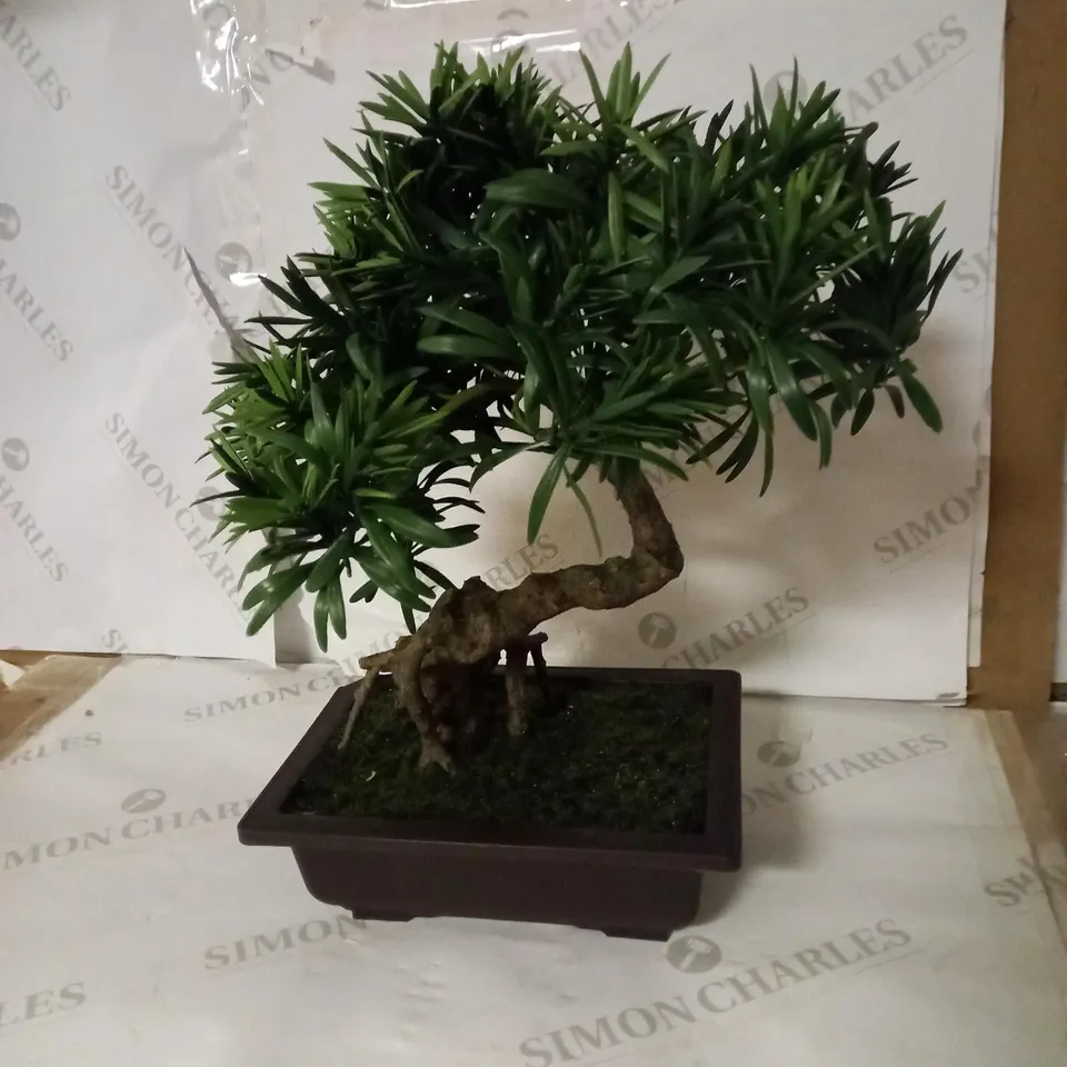 LEAF ARTIFICIAL TREE, PODOCARPUS BONSAI, 40CM