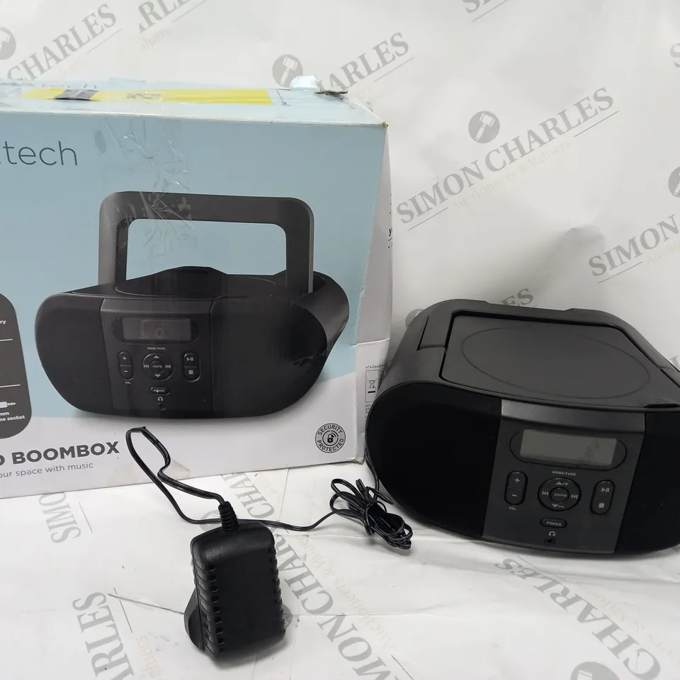 BOXED CD BOOMBOX IN BLACK