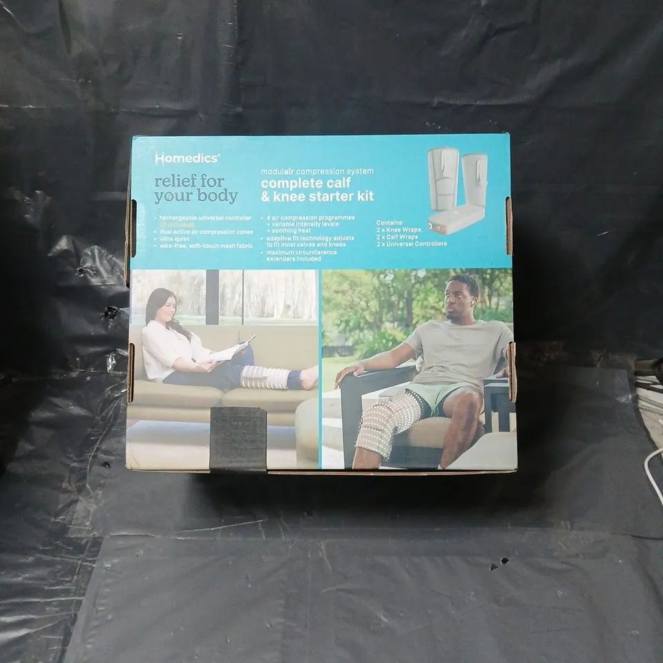 HOMEDICS CALF & KNEE STARTER KIT – MODULAR COMPRESSION SYSTEM (COMPLETE CALF & KNEE WRAPS)