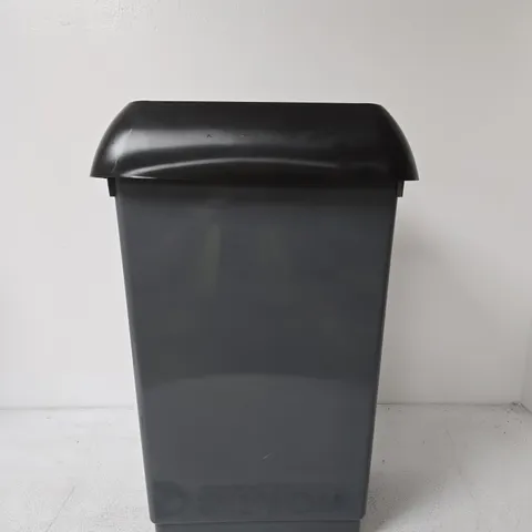 50L RECYCLING BIN WITH BLACK LID AND WASTE STICKER