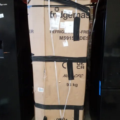 FRIDGEMASTER MS91520DES 90CM WIDE SIDE BY SIDE, AMERICAN STYLE FRIDGE FREEZER