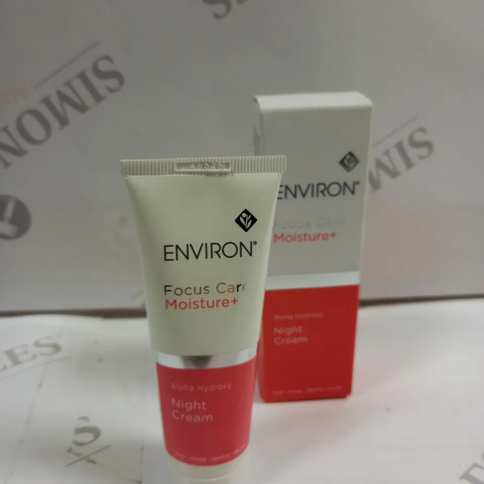 BOXED ENVIRON FOCUS CARE MOISTURE+ ALPHA HYDROXY NIGHT CREAM