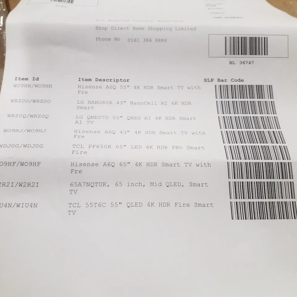 PALLET CONTAINING APPROXIMATELY 8 ASSORTED DAMAGED TVS