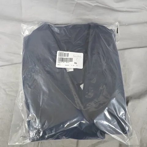 KIM & CO CASHMERE LOOK BIG COLLAR DOUBLE BREASTED COAT - L