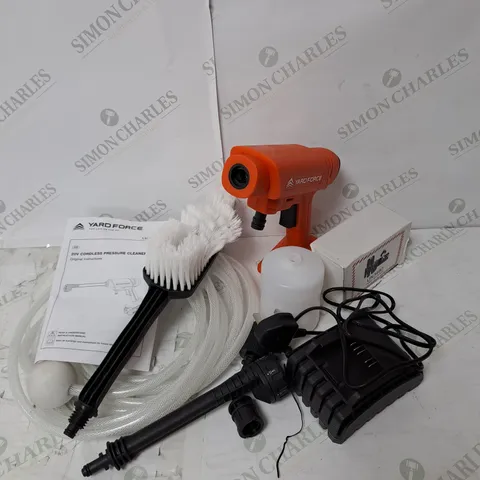 YARDFORCE 20V CORDLESS PRESSURE CLEANER