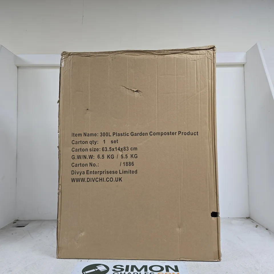 300L PLASTIC GARDEN COMPOSTER – BOXED (DIVYA ENTERPRISES)