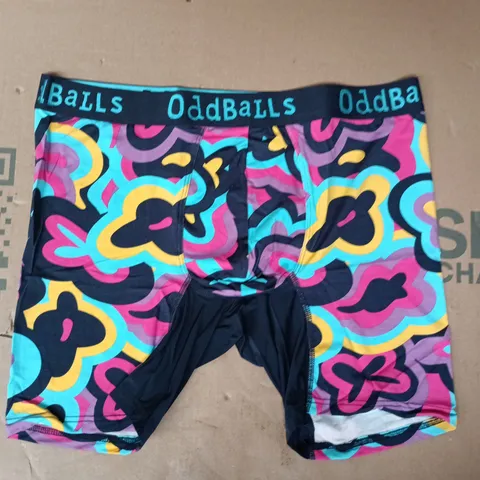 ODDBALLS BLUBBER MEN'S BAMBOO BOXER BRIEFS SIZE LARGE