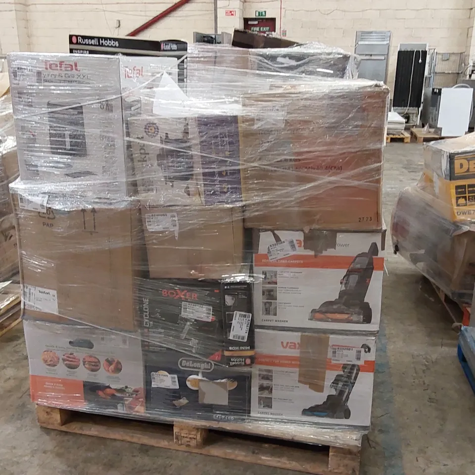 PALLET OF APPROXIMATELY 22 UNPROCESSED RAW RETURN HOUSEHOLD AND ELECTRICAL GOODS TO INCLUDE;