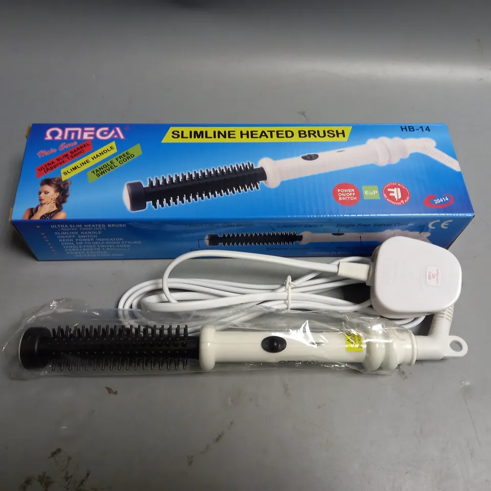 BOXED OMEGA SLIMLINE HEATED BRUSH