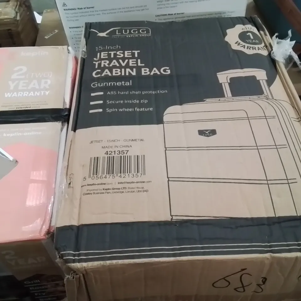 BOXED LUGG - JETSET TRAVEL CABIN BAG GUNMETAL 