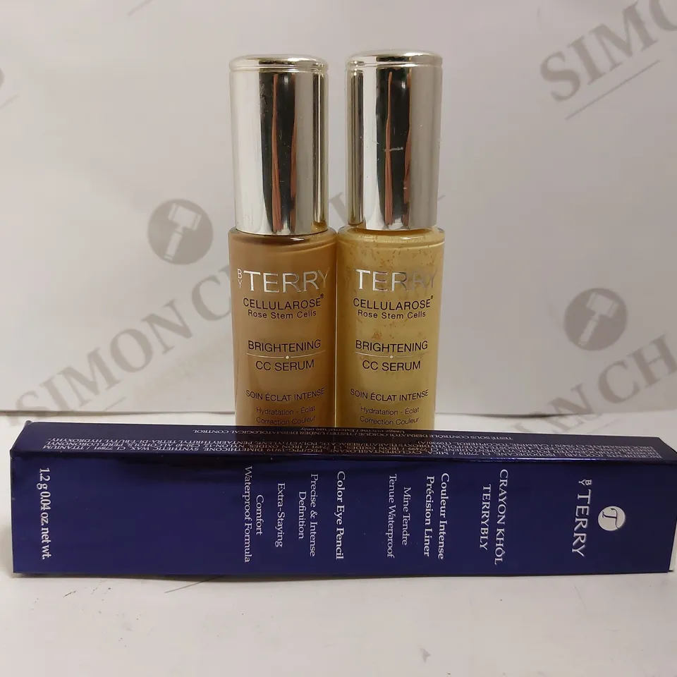3 BYTERRY ITEMS TO INCLUDE BRIGHTENING CC SERUM AND COLOUR EYE PENCIL