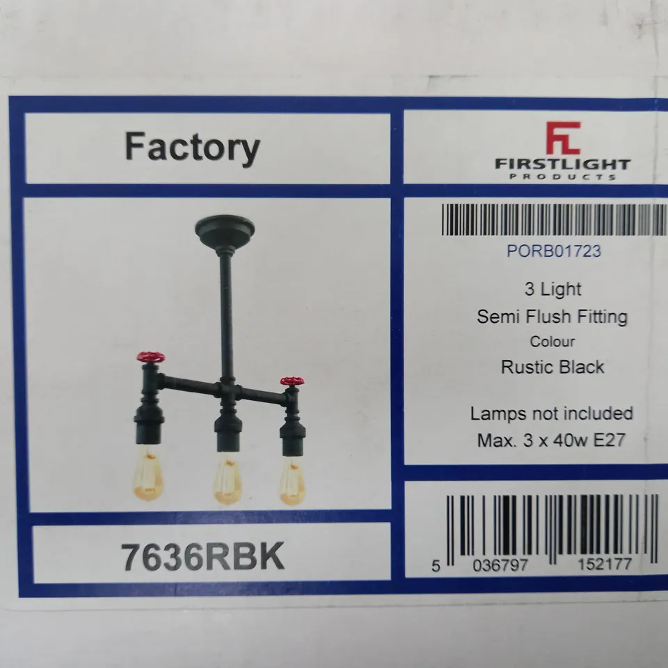 BOXED WILLISTON FORGE RIVAS 3 LIGHT KITCHEN CEILING ISLAND PENDANT