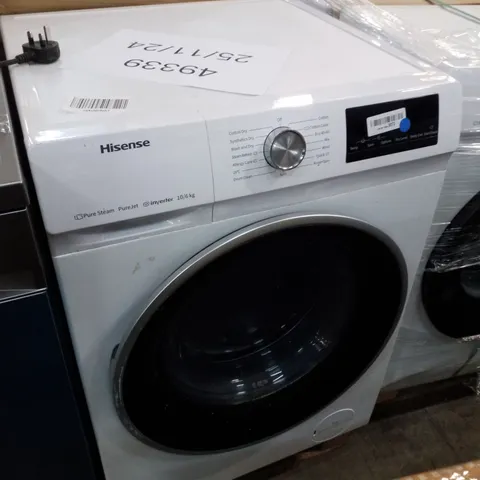 HISENSE WDQY1014EVJM 60CM FREESTANDING 10KG FRONT LOAD WASHER DRYER - UNPROCESSED RAW RETURN