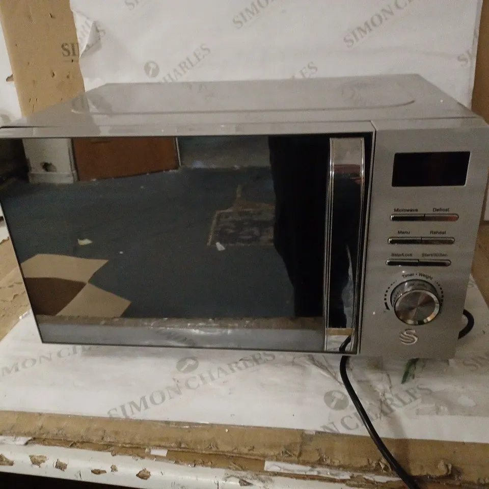SWAN 700W GREY SYMPHONY 20L DIGITAL MICROWAVE [SM22038GRN]