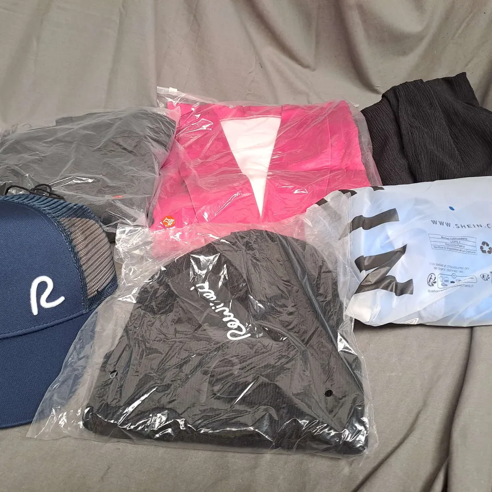LARGE QAUNTIITY OF ASSORTED CLOTHING ITEMS IN VARIOUS STYLES, SIZES AND COLOURS