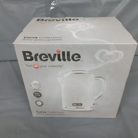 BOXED BREVILLE WHITE GLOSS JUG KETTLE