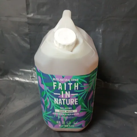 FAITH IN NATURE LAVENDER & GERANIUM BODY WASH (5L) - COLLECTION ONLY