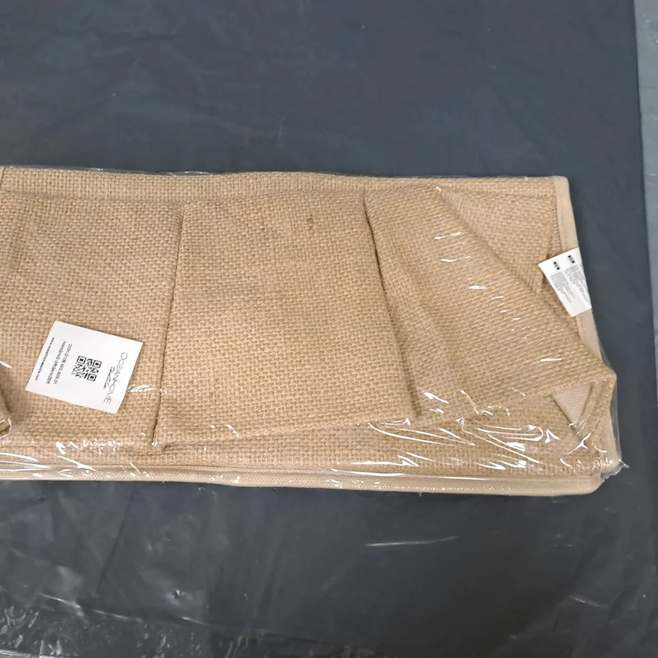 BOX OF APPROXIMATELY 46 OCEANHOME JUTE HANGING ORGANISERS