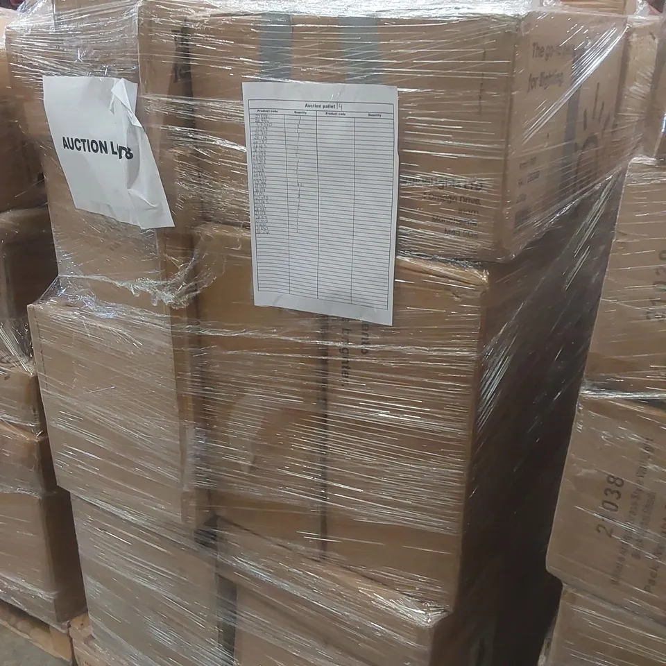 PALLET CONTAINING A VERY LARGE QUANTITY OF ASSORTED DESIGNER LIGHTING PRODUCTS