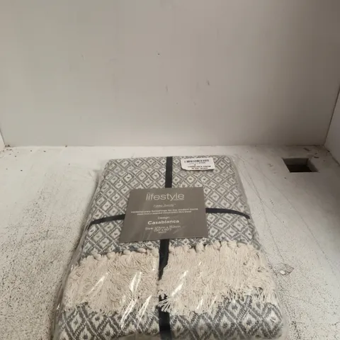 CASABLANCA THROW 50"X60" – SILVER (LIFESTYLE COLLECTION)