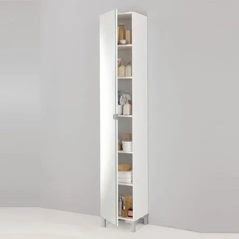 BOXED TARRAGONA WALL MOUNTED BATHROOM CABINET WHITE