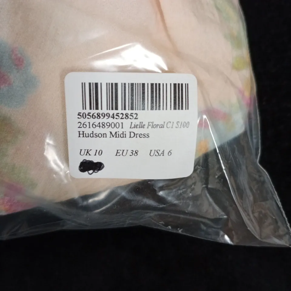 NOBODY'S CHILD HUDSON MIDI DRESS – FLORAL PRINT, UK 10 (EU 38, USA 6)