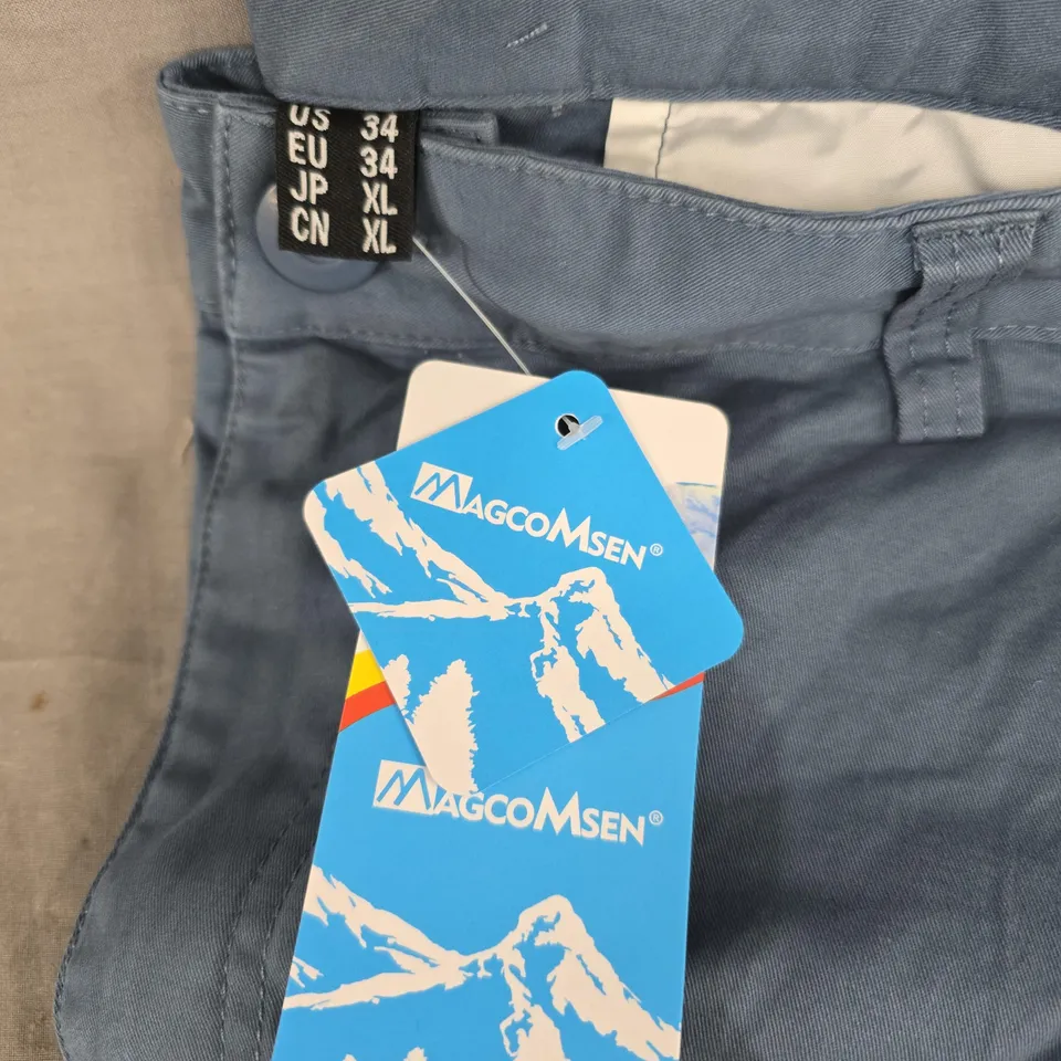 Magcomsen Men's Cargo Shorts - Blue, UK 34 (US 34 / EU 34)