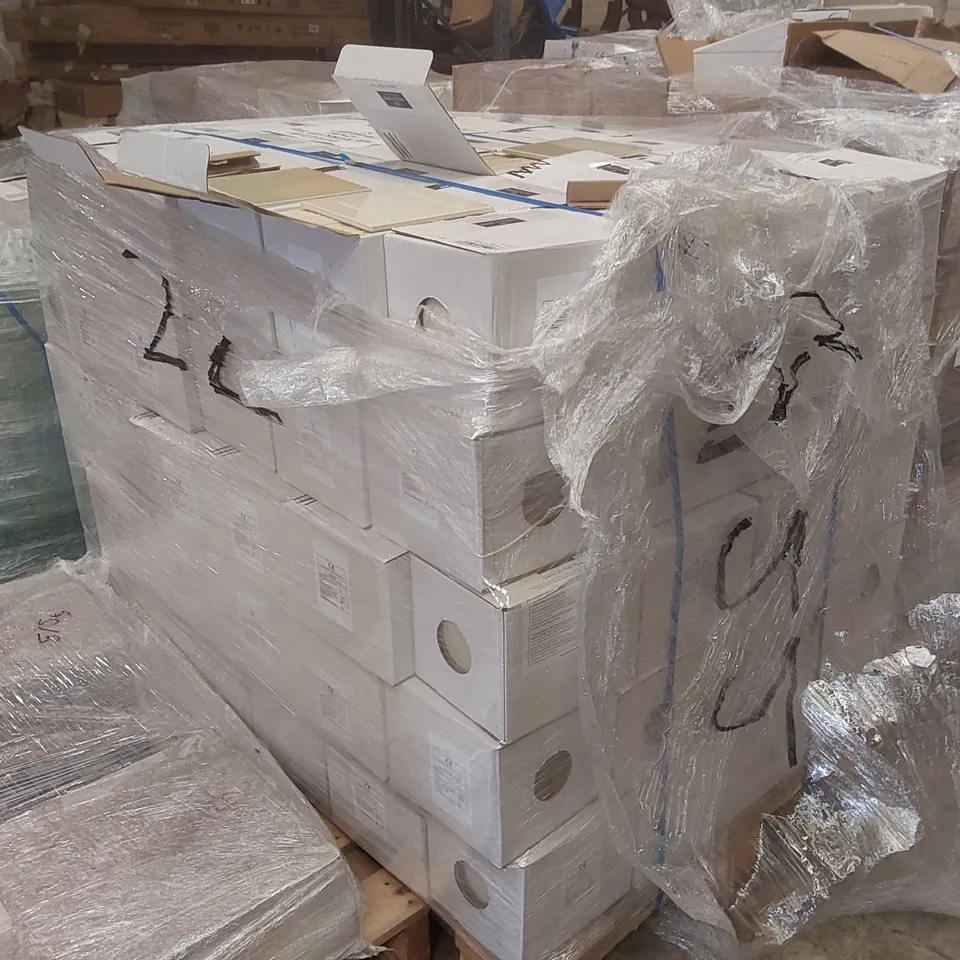 PALLET CONTAINING APPROXIMATELY 3795x BRAND NEW 6x6 GLOSS TILES - ASSORTED COLOURS