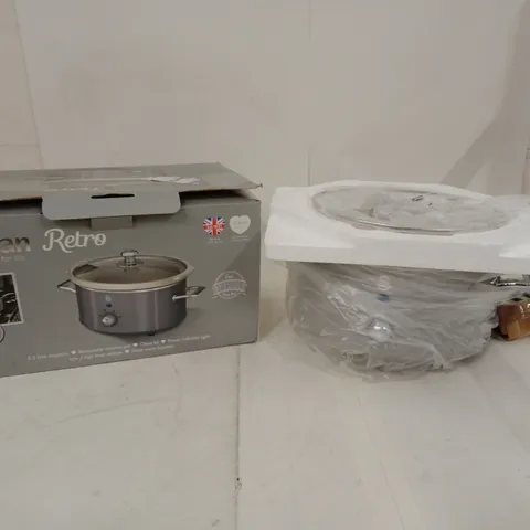 SWAN SLOW COOKER – RETRO, 3.5 L, (SF17021GRN) BOXED