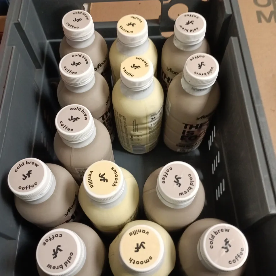 TOTE OF APPROXIMATELY 15 YFOOD MEAL REPLACEMENT DRINKS SMOOTH VANILLA AND COLD BREW COFFEE FLAVOURS 500ML PER BOTTLE