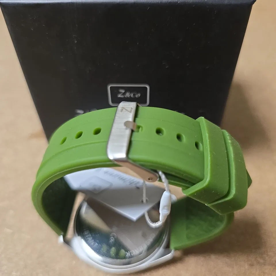 ZIHLMANN & CO WRISTWATCH – GREEN DIAL, GREEN STRAP