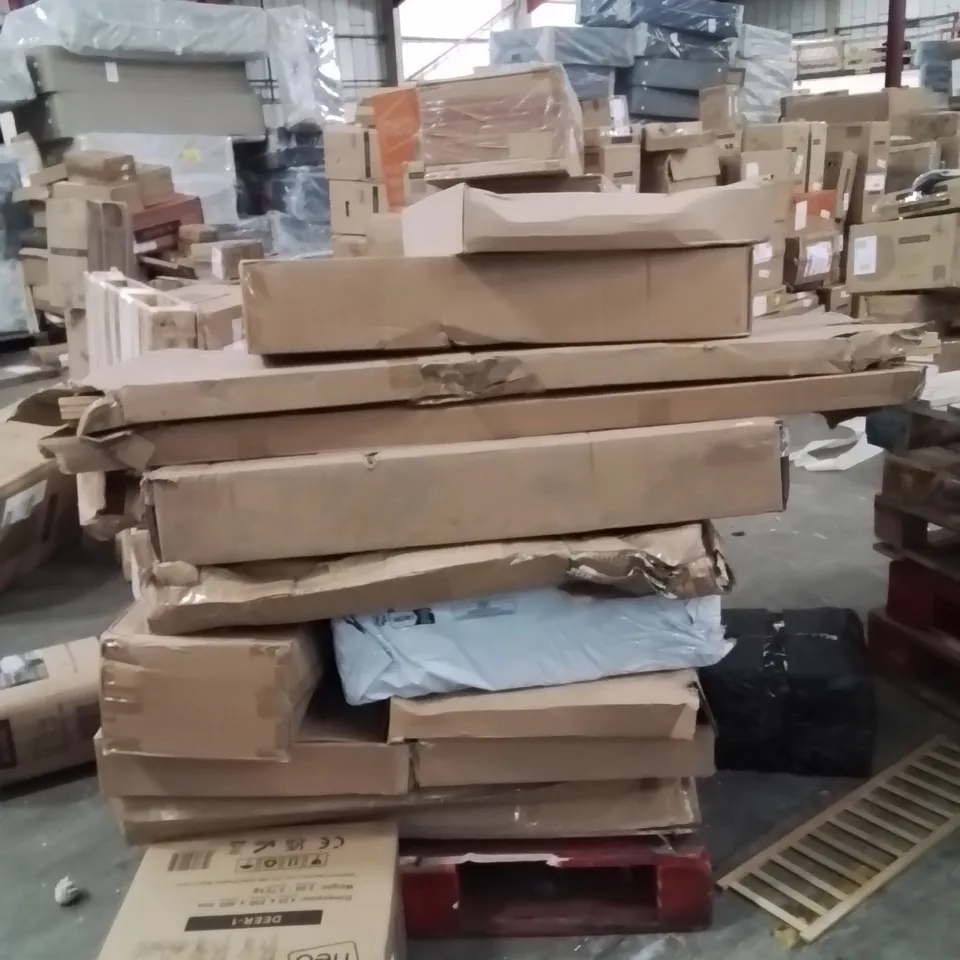 PALLET CONTAINING NEO PRODUCTS SUCH AS;REINDEER LED,WREATHS,KINGSIZE MATTRESS TOPPER