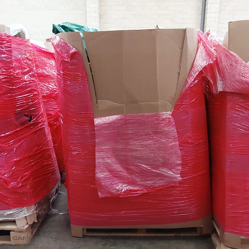 PALLET OF ASSORTED ITEMS INCLUDING: DR.PREPARE ROTARY DEHUMIDIFIER, PROFESSIONAL R/C EXCAVATOR MODEL, SUITCASE, DOG BED