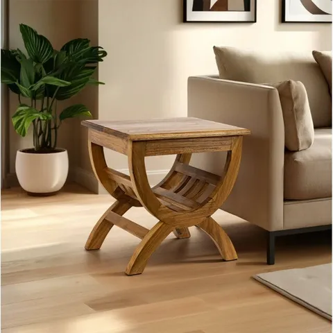 BOXED CANTIK SIDE TABLE - OAK (1 BOX)