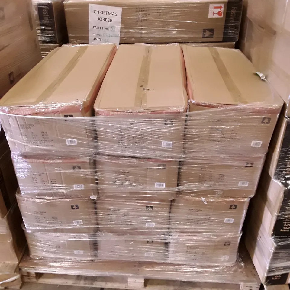 PALLET OF APPROXIMATELY 12 BOXES EACH CONTAINING 6 BRAND NEW BOXED 80CM PAPER TREES