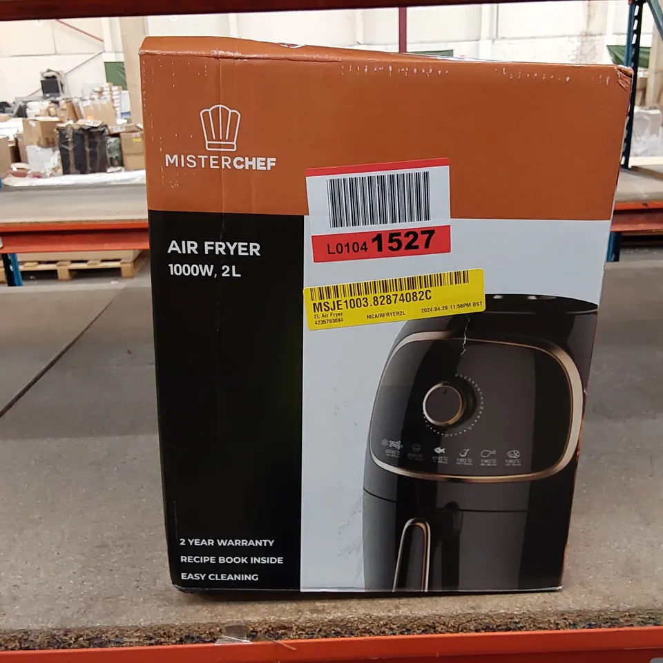 BOXED MISTERCHEF 1000W 2L AIR FRYER (1 BOX)