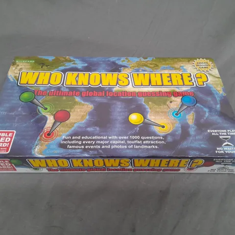 WHO KNOWS WHERE? GAME - SEALED