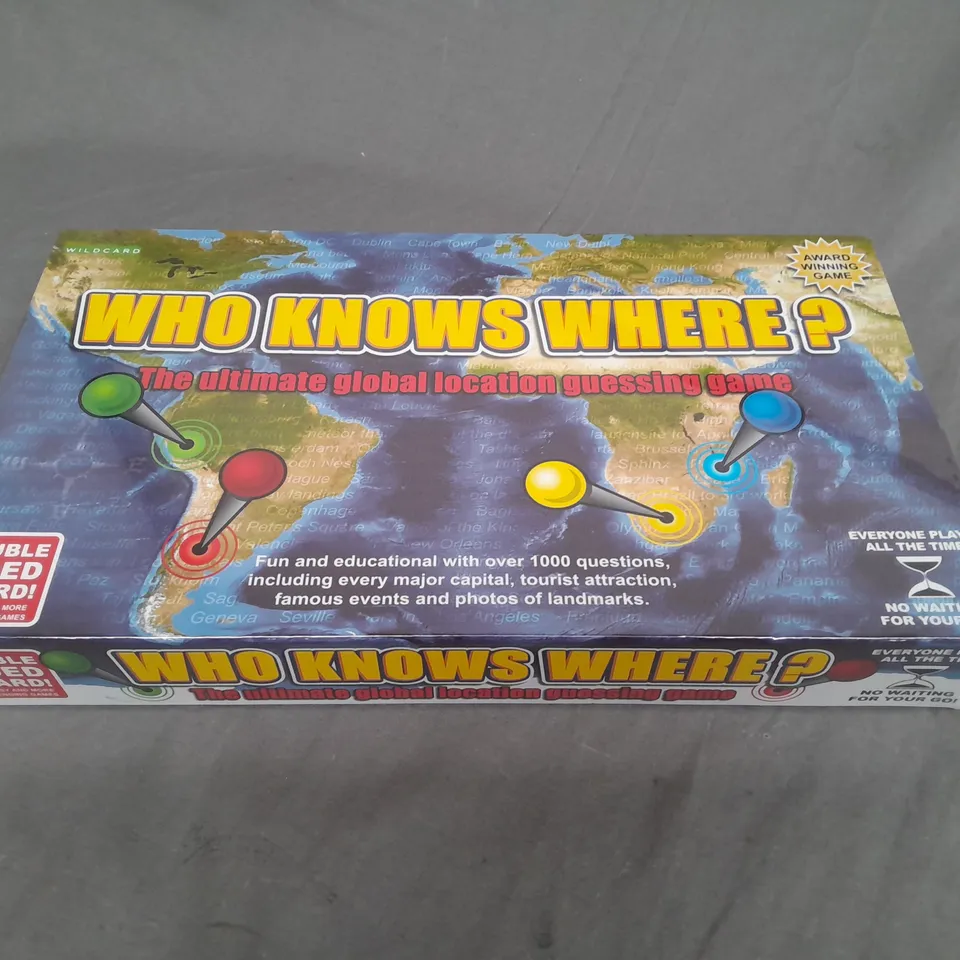 WHO KNOWS WHERE? GAME - SEALED